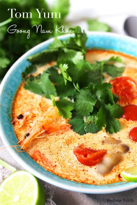 Tom Yum Goong Nam Khon Tajska Zupa Z Krewetkami I Pomidorami Madame