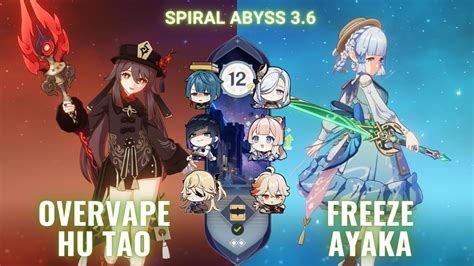 Overvape Hu Tao Freeze Ayaka Genshin Impact 3 6 Spiral Abyss