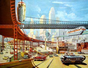 This was how retrofuturism imagined the highways of today