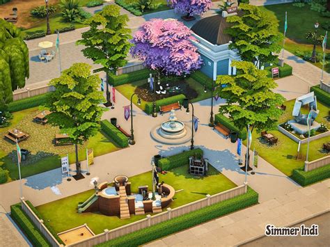 Base Game Park The Sims 4 Sims Building The Sims 4 Lots Sims