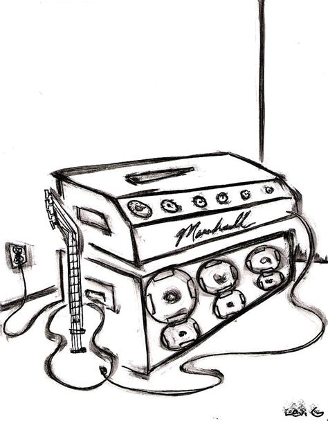 Guitar Amp Drawing At Getdrawings Free Download