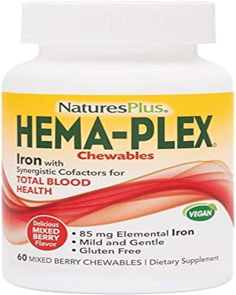 Amazon Naturesplus Hema Plex Iron Mixed Berry Health