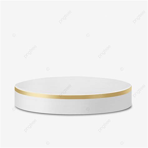 Product Display Podium Hd Transparent Single Gold White Product