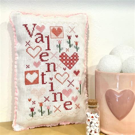 Valentine Cross Stitch - Etsy