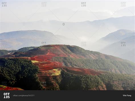 View Of The Dongchuan District In Yunnan China Stock Photo Offset