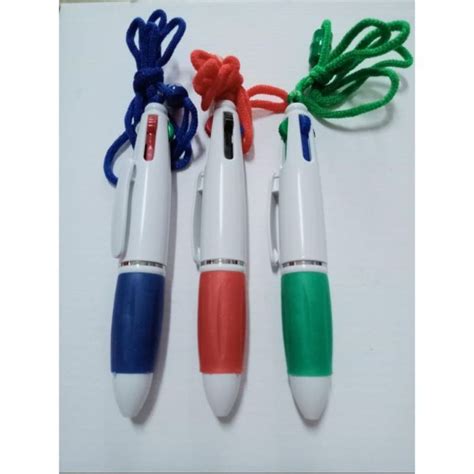 Pen Tali 4 Warna Pen Promosi Pen Gantung Pulpen Gantungan Tali 4Warna