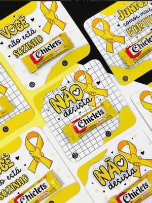 Chiclete Setembro Amarelo Compre Produtos Personalizados No Elo