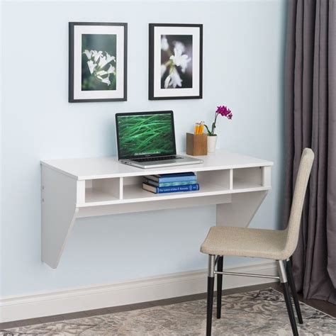 Floating Desk in Fresh White Finish - WEHW-0500-1