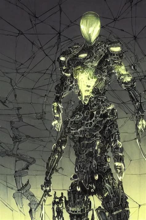 Cyborg Warrior In Nanosuit With Powerful Biological Stable Diffusion