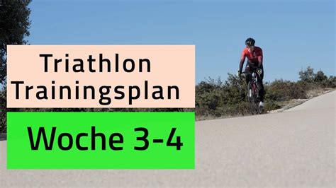 Triathlon Trainingsplan Woche Youtube