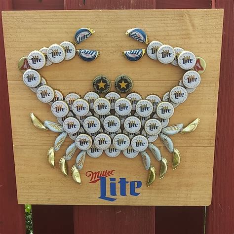 Bottle Cap Crab Etsy