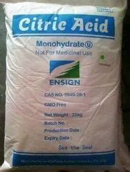 Ensign Citric Acid Monohydrate Packaging Size 25 Kg Packaging Type