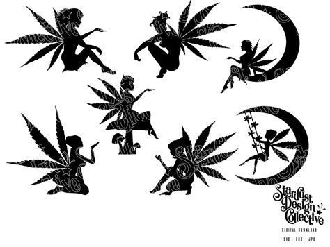 Stoner Svg Weed Svg Weed Fairy Cannabis Girl Download Etsy