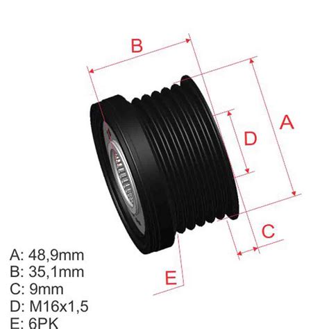 Polia Do Alternador Roda Livre Denso Jeep Compass Renegade Fiat Toro