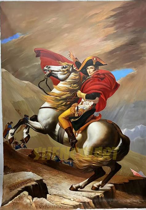 Handmade Famous Oil Painting Reproduction Napoleon Crossing The Alps By