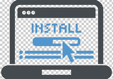 Installation Computer Icons Computer Software Png Clipart Area Blue