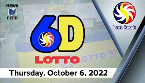 6D Lotto Result Thursday October 6 2022 Official PCSO Lotto Results