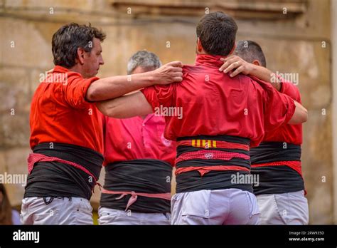 Castells human towers on the Sant Fèlix day of 2022 The main