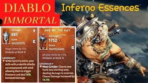 Inferno 1 Barbarian Essences In Diablo Immortal 2 0 Update YouTube