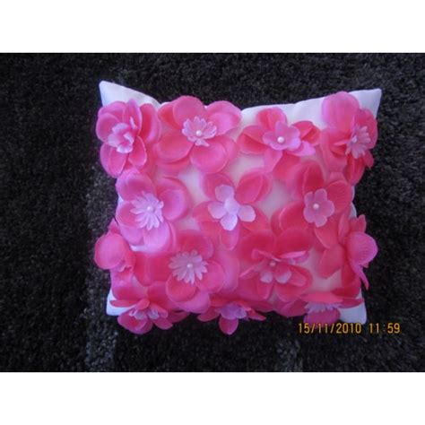 Flower Pillow With 3d Orchids Al Nada