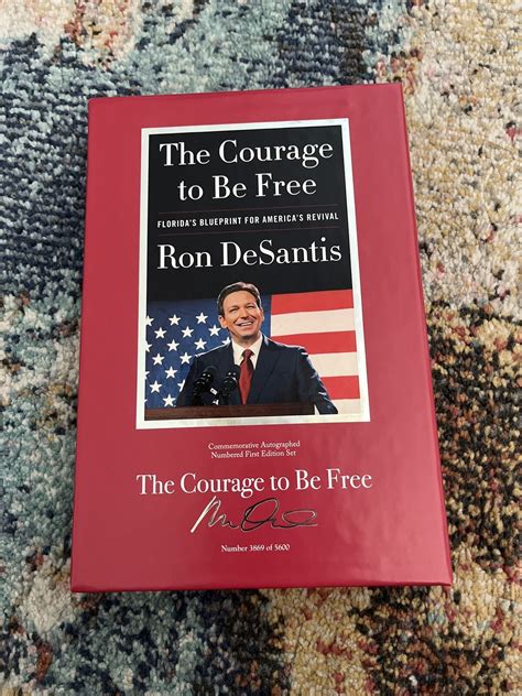 Ron Desantis Signed Deluxe Collector Set 38695600 The Courage To Be