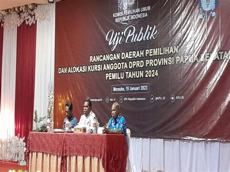 Kpu Ri Lakukan Uji Publik Rancangan Dapil Dan Alokasi Kursi Dprd Pps