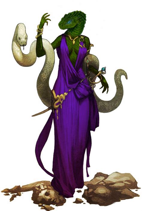 Female Serpentfolk (Better Version) by The-Clockwork-King on DeviantArt
