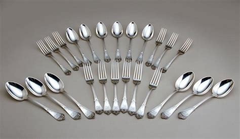 Tiffany Sterling Silver Flatware Set 24 Pieces Rare Tiffany