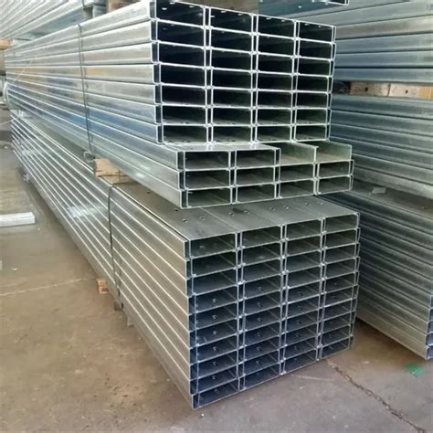 Hot Dipped Galvanized Perforated Cold Formed Channel ASTM A Steel C Channel Purlin Channel