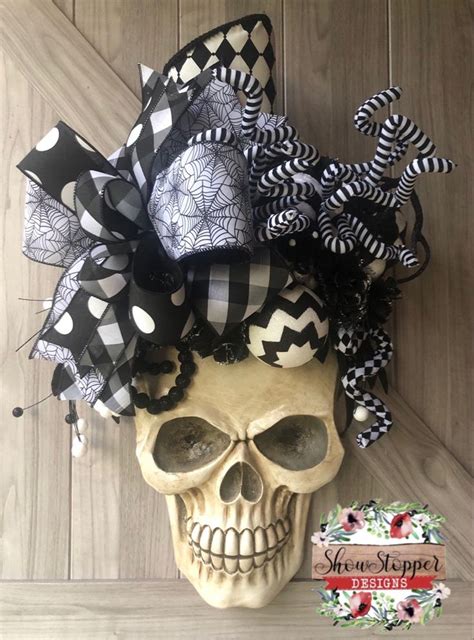 Scary Skull Wreath Skull Home Decor Skeleton Wreath Skull Décor