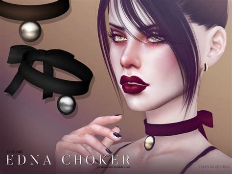 Pralinesims Edna Choker Sims 4 Sims 4 Cc Folder Sims 4 Game