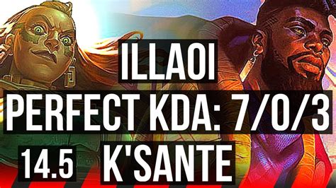 ILLAOI Vs K SANTE TOP 7 0 3 800 Games Godlike Rank 12 Illaoi