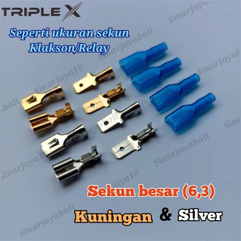 Jual Sekun Gepeng Kabel Skun Pipih Konektor Kecil Sedang Besar 2 8 4 8