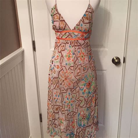 DIANE VON FURSTENBERG NEW DRESS SILK SLIP TAN BROWN Size 2 NWT DVF WESTINA