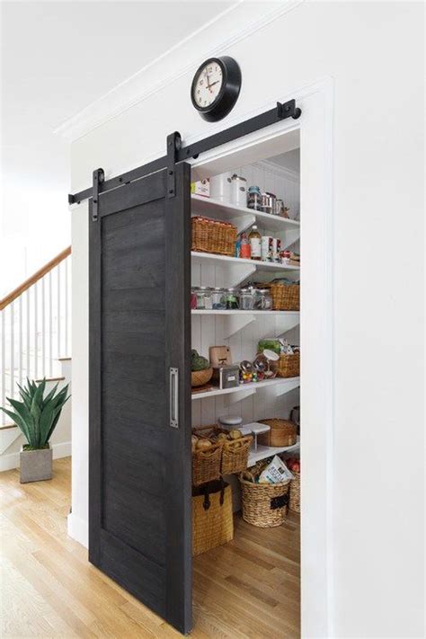 Farmhouse Kitchen Pantry With Barn Doors Homemydesign