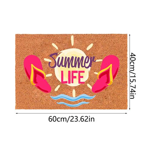 40x60cm Colorful Summer Floor Mats T Colorful Floor Mat Decorations Cute Summer Floor Mat