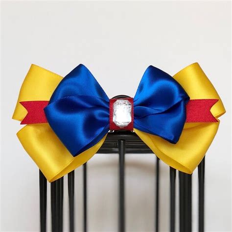 Snow White Hair Bow Etsy