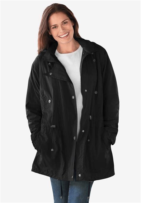 Fleece-Lined Taslon® Anorak | Woman Within