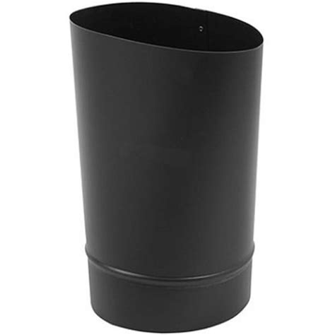 Gray Metal 7x6 610 7 X 6 In 24 Gauge Oval To Round Stove Pipe Reducer Black