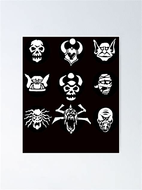 Heroquest Creatures Poster For Sale By Chrisclair7 Redbubble