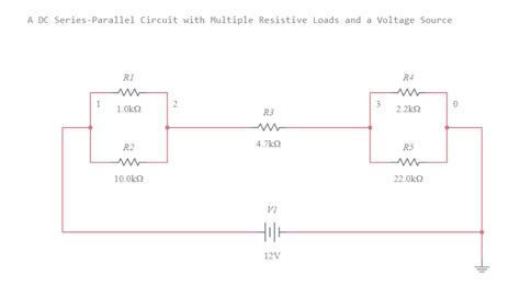 Dc Lab 7 A Series Parallel Circuit With Multiple Resistive Loads And A Voltage Source