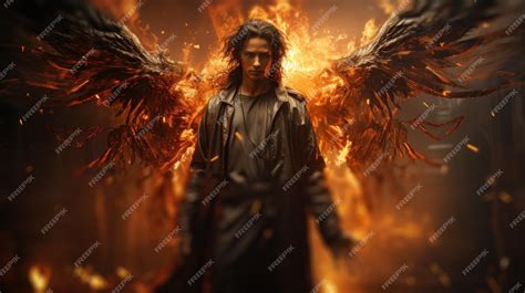 Premium AI Image | Archangel with wings