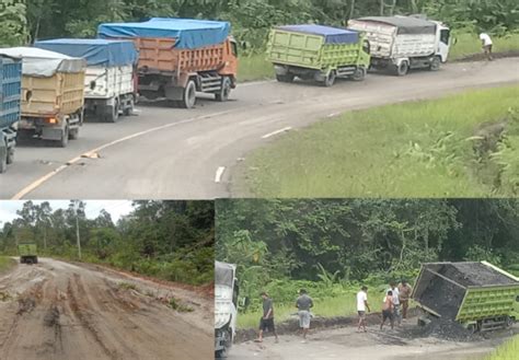 Aktivitas Houling Tambang Batu Bara Rusak Nya Ruas Jalan Trans