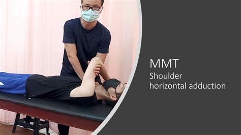 Mmt Shoulder Horizontal Adduction Demo Youtube