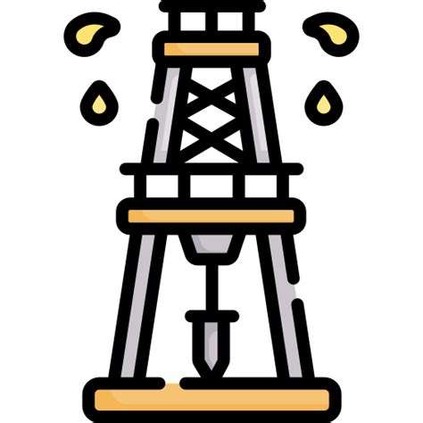 Drilling Rig Special Lineal Color Icon