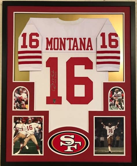 Framed Joe Montana Autographed Signed Inscr San Francisco 49ers Jersey