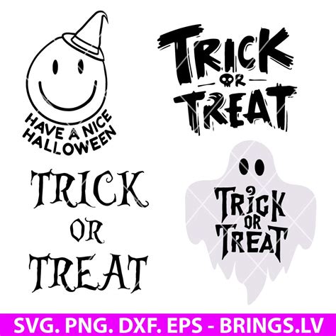 Trick Or Treat SVG Haloween Saying SVG Hallowin Sign SVG Halloween T