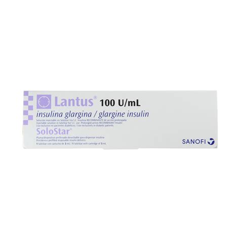 Lantus Solostar 100 Ui Ml Solución Inyectable 1 Unidad Productos