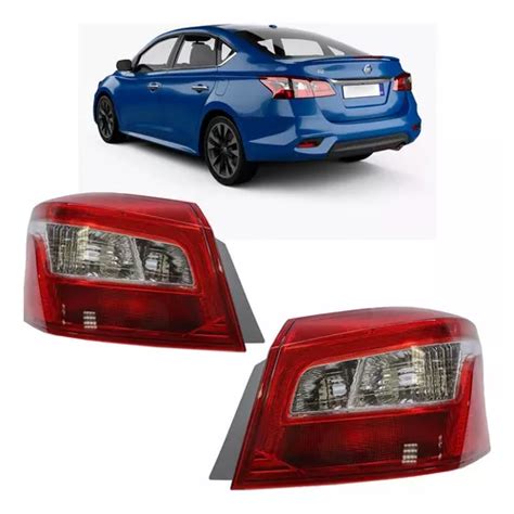 Lanterna Traseira Sentra 2017 2018 2019 A 2021 Bicolor Led