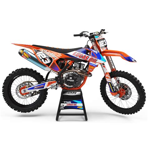 Kit Deco Motocross Lucas Oil Orange Ref Prda C